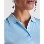 Polo technique en polyester pour femme 150 g/m² Roly Direct Monzha couleur blanc vue détaillée 1