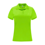 Polo technique en polyester pour femme 150 g/m² Roly Direct Monzha couleur vert lime deuxième vue