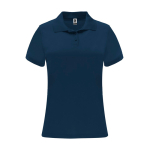 Polo technique en polyester pour femme 150 g/m² Roly Direct Monzha couleur bleu marine deuxième vue