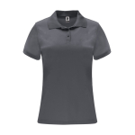 Polo technique en polyester pour femme 150 g/m² Roly Direct Monzha couleur gris taupe deuxième vue