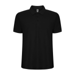 Polo en tissu piqué 220 g/m² Roly Direct Pegaso Premium couleur noir deuxième vue