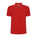 Polo en tissu piqué 220 g/m² Roly Direct Pegaso Premium couleur rouge deuxième vue