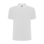Polo en tissu piqué 220 g/m² Roly Direct Pegaso Premium couleur blanc deuxième vue