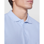 Polo en tissu piqué 220 g/m² Roly Direct Pegaso Premium couleur blanc vue détaillée 1