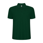 Polo en tissu piqué 220 g/m² Roly Direct Pegaso Premium couleur vert bouteille deuxième vue