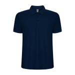 Polo en tissu piqué 220 g/m² Roly Direct Pegaso Premium couleur bleu marine deuxième vue
