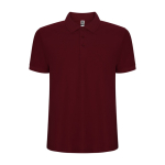 Polo en tissu piqué 220 g/m² Roly Direct Pegaso Premium couleur grenat deuxième vue