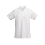Polo à manches courtes en coton bio 210 g/m² Roly Direct Prince couleur blanc deuxième vue