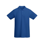 Polo à manches courtes en coton bio 210 g/m² Roly Direct Prince couleur bleu roi deuxième vue