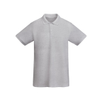 Polo à manches courtes en coton bio 210 g/m² Roly Direct Prince couleur gris clair deuxième vue