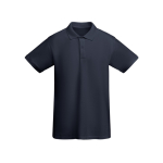 Polo à manches courtes en coton bio 210 g/m² Roly Direct Prince couleur bleu marine deuxième vue