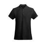 Polo pour femme en coton organique 210 g/m² Roly Direct Prince couleur noir deuxième vue