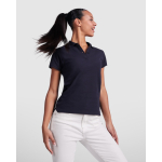 Polo pour femme en coton organique 210 g/m² Roly Direct Prince couleur rouge quatrième vue d'usage
