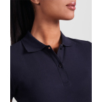 Polo pour femme en coton organique 210 g/m² Roly Direct Prince couleur rouge vue détaillée 1