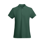 Polo pour femme en coton organique 210 g/m² Roly Direct Prince couleur vert bouteille deuxième vue