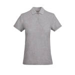 Polo pour femme en coton organique 210 g/m² Roly Direct Prince couleur gris clair deuxième vue