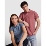 Polo en coton piqué pour femme 200 g/m² Roly Direct Star couleur turquoise troisième vue d'usage