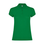 Polo en coton piqué pour femme 200 g/m² Roly Direct Star couleur vert tropical deuxième vue