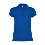 Polo en coton piqué pour femme 200 g/m² Roly Direct Star couleur bleu roi deuxième vue