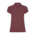 Polo en coton piqué pour femme 200 g/m² Roly Direct Star couleur acajou deuxième vue