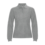 Polo femme à manches longues 220 g/m² Roly Direct Estrella couleur gris clair deuxième vue