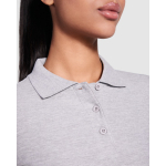 Polo femme à manches longues 220 g/m² Roly Direct Estrella couleur bleu marine vue détaillée 1