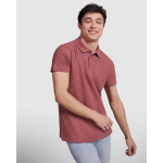 Polo pour homme en coton piqué 200 g/m² Roly Direct Star couleur blanc quatrième vue d'usage