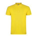 Polo pour homme en coton piqué 200 g/m² Roly Direct Star couleur jaune deuxième vue