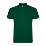 Polo pour homme en coton piqué 200 g/m² Roly Direct Star couleur vert bouteille deuxième vue