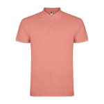 Polo pour homme en coton piqué 200 g/m² Roly Direct Star couleur marron orangé deuxième vue