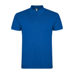 Polo pour homme en coton piqué 200 g/m² Roly Direct Star couleur bleu roi deuxième vue