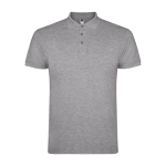 Polo pour homme en coton piqué 200 g/m² Roly Direct Star couleur gris clair deuxième vue