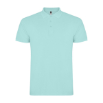Polo pour homme en coton piqué 200 g/m² Roly Direct Star couleur vert menthe deuxième vue