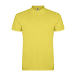Polo pour homme en coton piqué 200 g/m² Roly Direct Star couleur jaune foncé deuxième vue