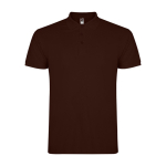 Polo pour homme en coton piqué 200 g/m² Roly Direct Star couleur marron foncé deuxième vue