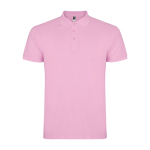 Polo pour homme en coton piqué 200 g/m² Roly Direct Star couleur rose clair  deuxième vue