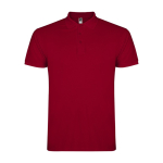 Polo pour homme en coton piqué 200 g/m² Roly Direct Star couleur grenat deuxième vue