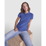 Polo en coton et polyester pour femme Roly Direct Pegaso Premium couleur rouge première vue d'usage