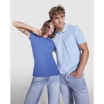 Polo en coton et polyester pour femme Roly Direct Pegaso Premium couleur rouge troisième vue d'usage