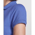 Polo en coton et polyester pour femme Roly Direct Pegaso Premium couleur rouge vue détaillée 2