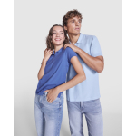 Polo en coton et polyester pour femme Roly Direct Pegaso Premium couleur rouge vue détaillée 3