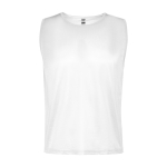 Dossard de sport unisexe respirant 90 g/m² Roly Direct Roma couleur blanc deuxième vue