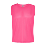 Dossard de sport unisexe respirant 90 g/m² Roly Direct Roma couleur rose fluorescent deuxième vue