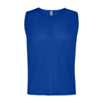 Dossard de sport unisexe respirant 90 g/m² Roly Direct Roma couleur bleu roi deuxième vue