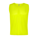 Dossard de sport unisexe respirant 90 g/m² Roly Direct Roma couleur jaune fluorescent deuxième vue