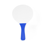 Set de tennis de plage avec 2 raquettes en bois et 1 balle couleur rouge vue détaillée 2