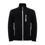 Veste softshell avec zip 300 g/m² Roly Direct Antartida couleur noir deuxième vue