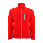 Veste softshell avec zip 300 g/m² Roly Direct Antartida couleur rouge deuxième vue