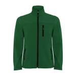 Veste softshell avec zip 300 g/m² Roly Direct Antartida couleur vert bouteille deuxième vue