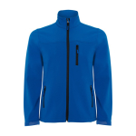 Veste softshell avec zip 300 g/m² Roly Direct Antartida couleur bleu roi deuxième vue